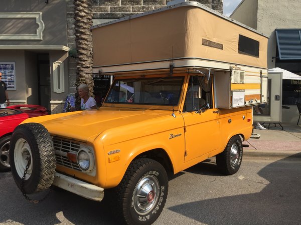 Bronco-Licious: This 1970 Bronco Is All Original And It Has A Period Camper On Its Back