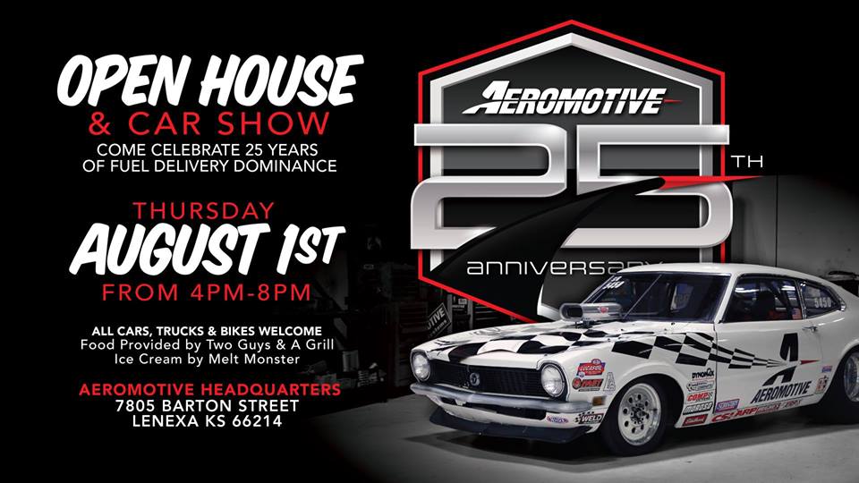 Be There: Aeromotive Fuel Systems Open House and Car Show On For Thursday August 1st – Food, Cars, Fun!