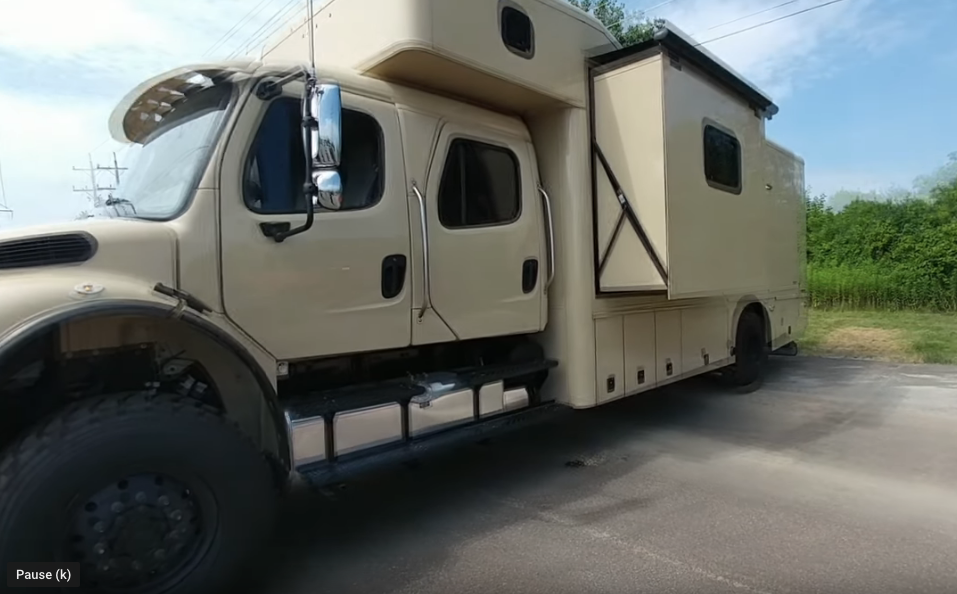 This Super C Motorhome Is A Military Grade Giant That Would Be An Epic Off-Road Adventurer