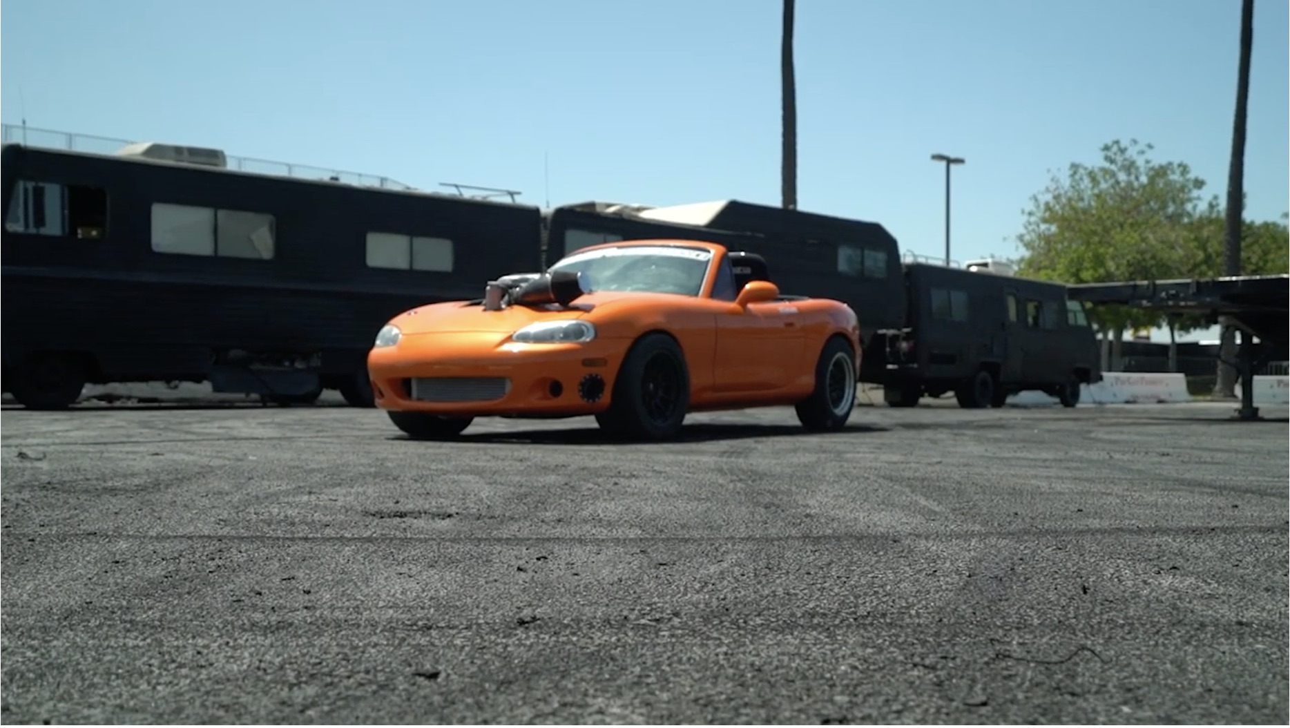 Best of 2019: The Hellcat-Swapped Miata Goes Full Aussie Style At Hoonigan’s Playpen!