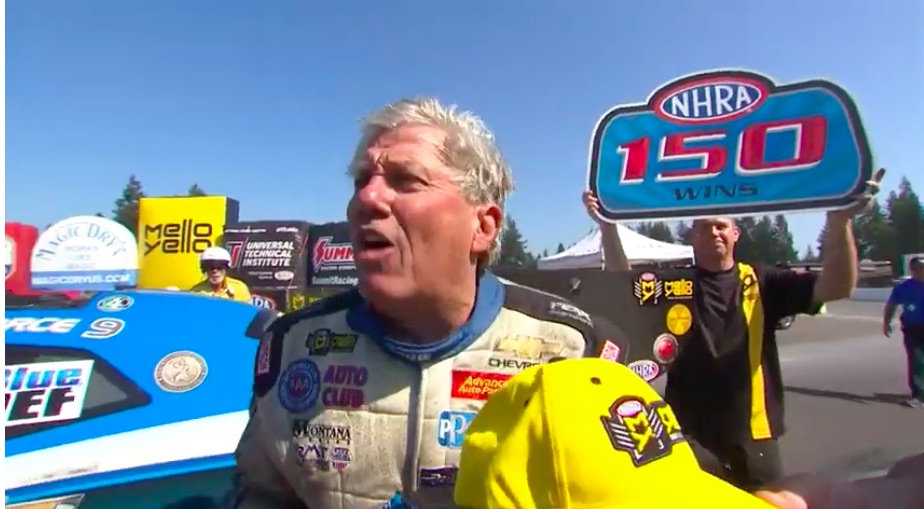 Watch John Force Race To His 150th Career NHRA National Event Win – The Greatest Career Of All Time