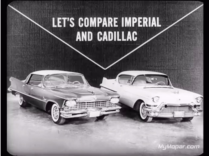 Battle of The ’50s Ballers: This Video Pits The 1957 Imperial vs The 1957 Cadillac 62