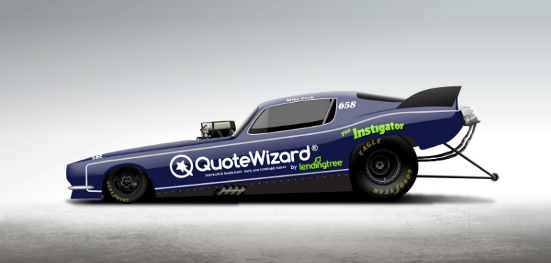 Big Name Sponsor’s Coming To Nostalgia Drag Racing? Peck Racing’s “The Instigator” To Be Sponsored By Quote Wizard