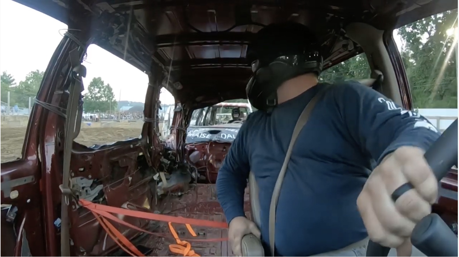 Breadbox Bashing: Ride Along In A Minivan Demolition Derby!