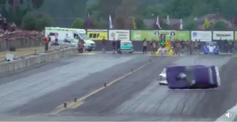 Watch This New Zealand Drag Racing Crash That Seems As Though It Will Never End! Insane!