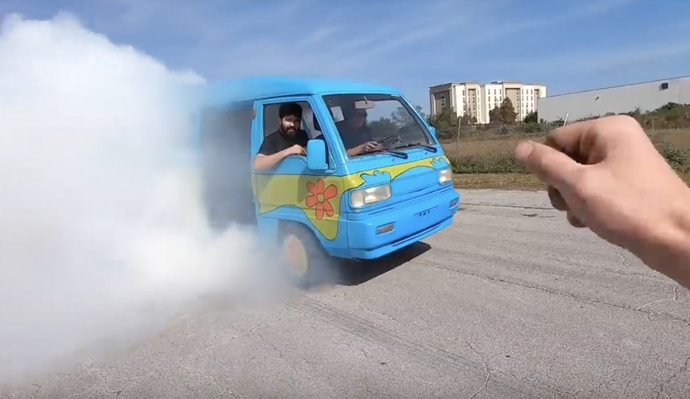 Ruh-Roh: Meet The Rotary Burnout Microvan That Cleetus And Crew Built!