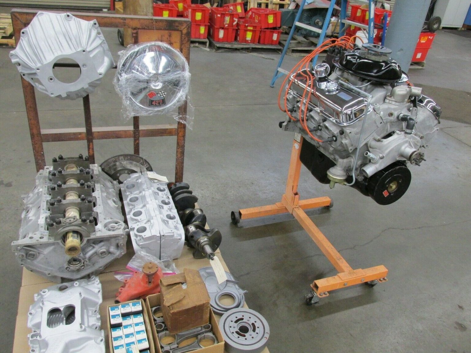 Disassembled 1969/70 ZL1 427 Aluminum Big Block