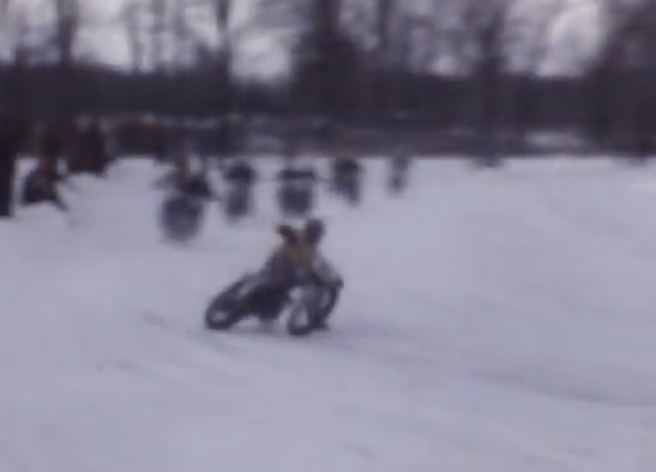 Classic YouTube: Motorcycle Ice Racing At Potter Lake