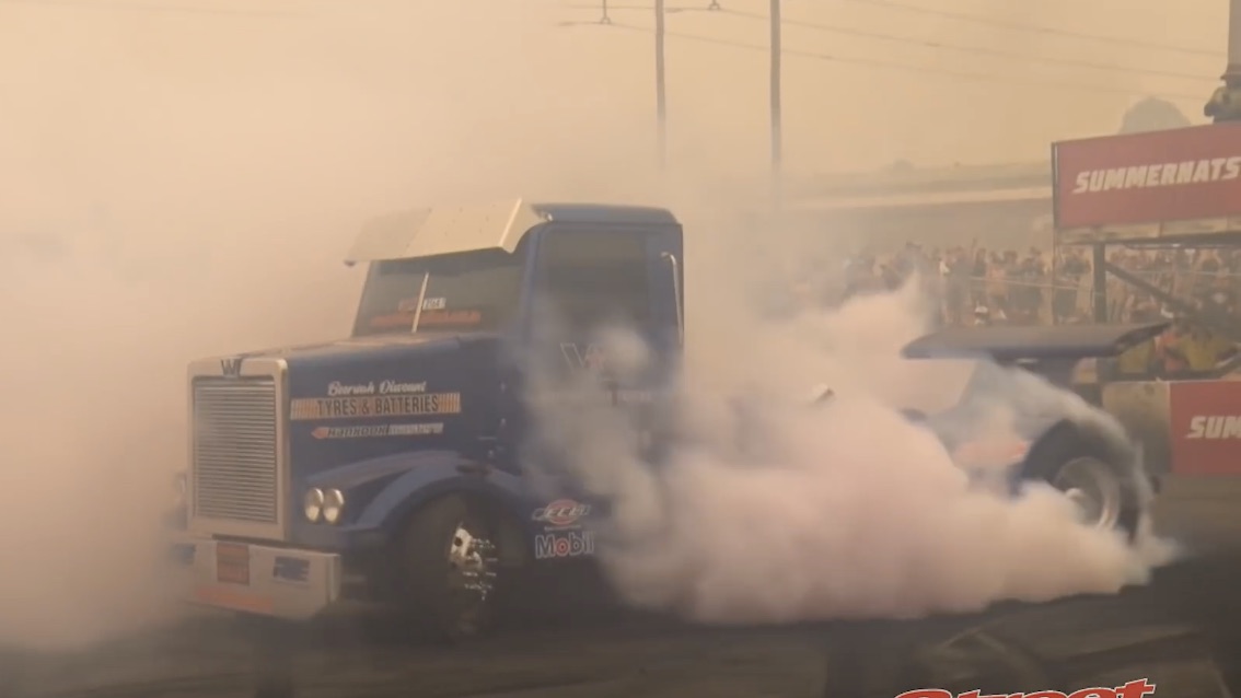 Big Boy: The Bandag Bullet In Action At Summernats 33’s Skidpad