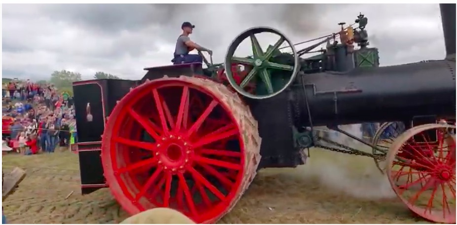 Iron Giant: Watch The Most Powerful Steam Tractor Ever Built Haul FOUR Other Steam Tractors Up A Hill!