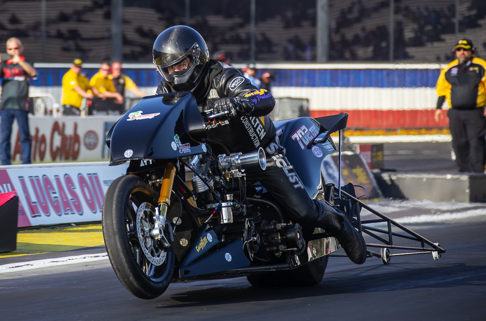 2020 NHRA Winternationals Photo Coverage: Mickey Thompson Top Fuel Harley-Davidson Action!