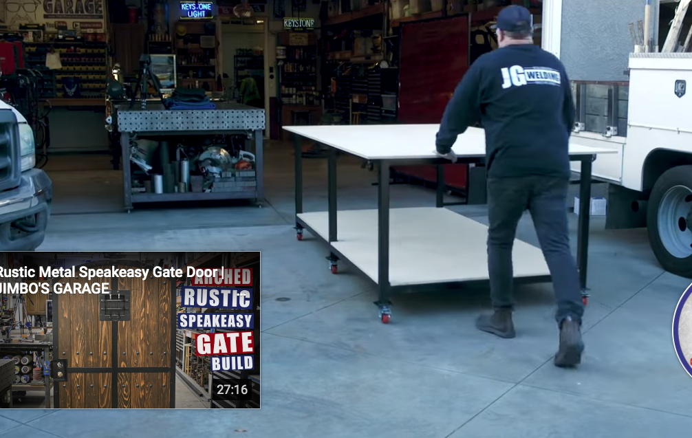 This Rolling Metal Shop Table Project Is One You Can Do At Home And Would Be Seriously Handy