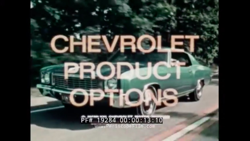 Awesome Video: Check Out This Video Featuring The Options Chevrolet Offered In The Early 1970s