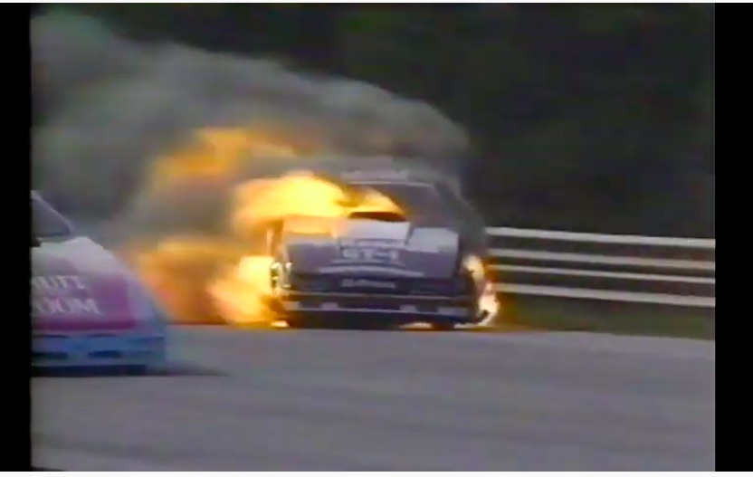 Watch Chuck Etchells Suffer A Massive Funny Car Fire At The 1994 NHRA Gatornationals – Drives It Like A Boss!