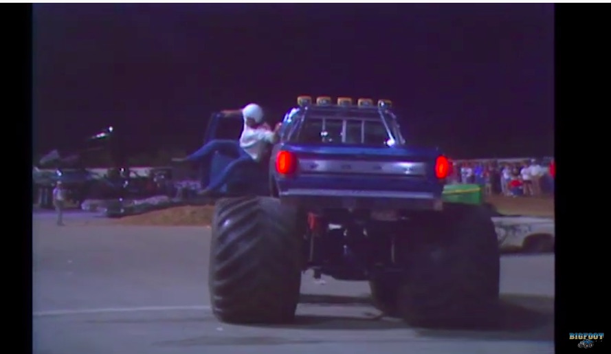 A Master At Work: Watch Jim Kramer Race Bigfoot, Sled Pull Bigfoot, and Then Climb The Truck Like A Jungle Gym While It Moves!