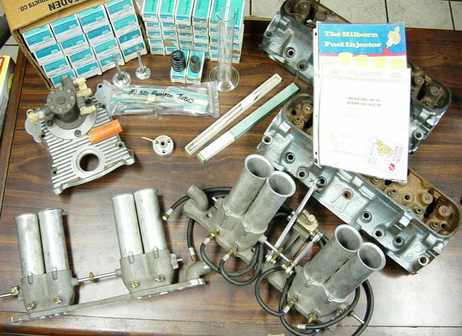 Unused Ram Air IV Heads Come With A Custom Hilborn injection