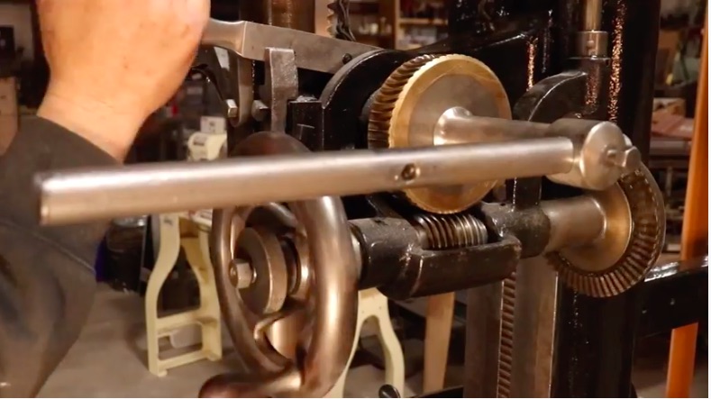 Restoration Video: Watching A Massive 120+ Year Old Drill Press Being Restored Is Awesome!