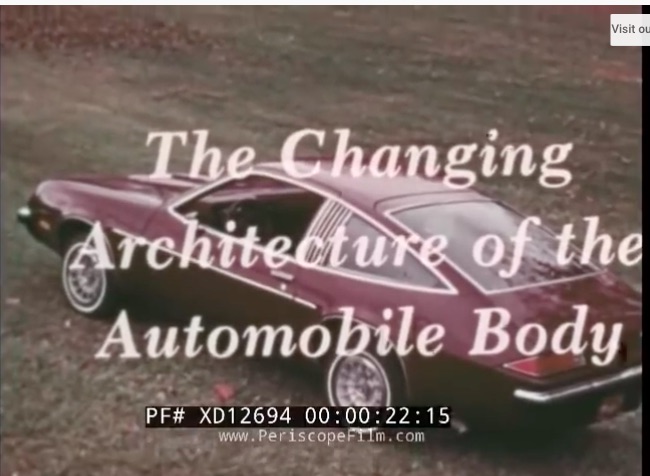 History Video: The Changing Architecture Of The Automobile Is A Neat Film About Styling History Made In The 1970s