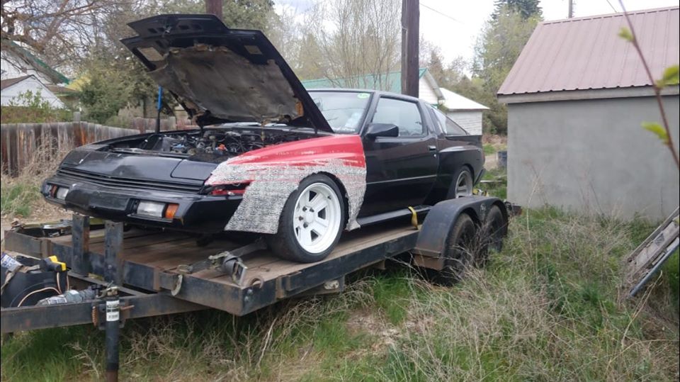 Bangshift.com Rough Start: 1986 Mitsubishi Starion With A Rover V8 Swap 