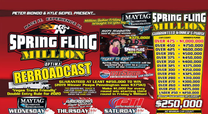 Dragsters, Door Cars, And More! Our Spring Fling Million LIVE Stream Rebroadcast Is Right Here.