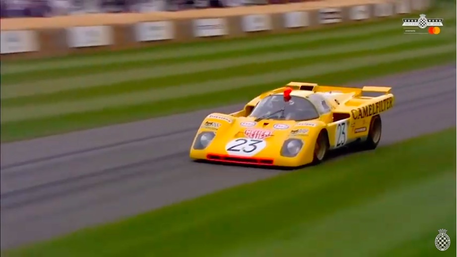 Nothing Else Sounds Like It: Watch This Beautiful Ferrari 512 Driven By Derek Bell Scream Up Goodwood