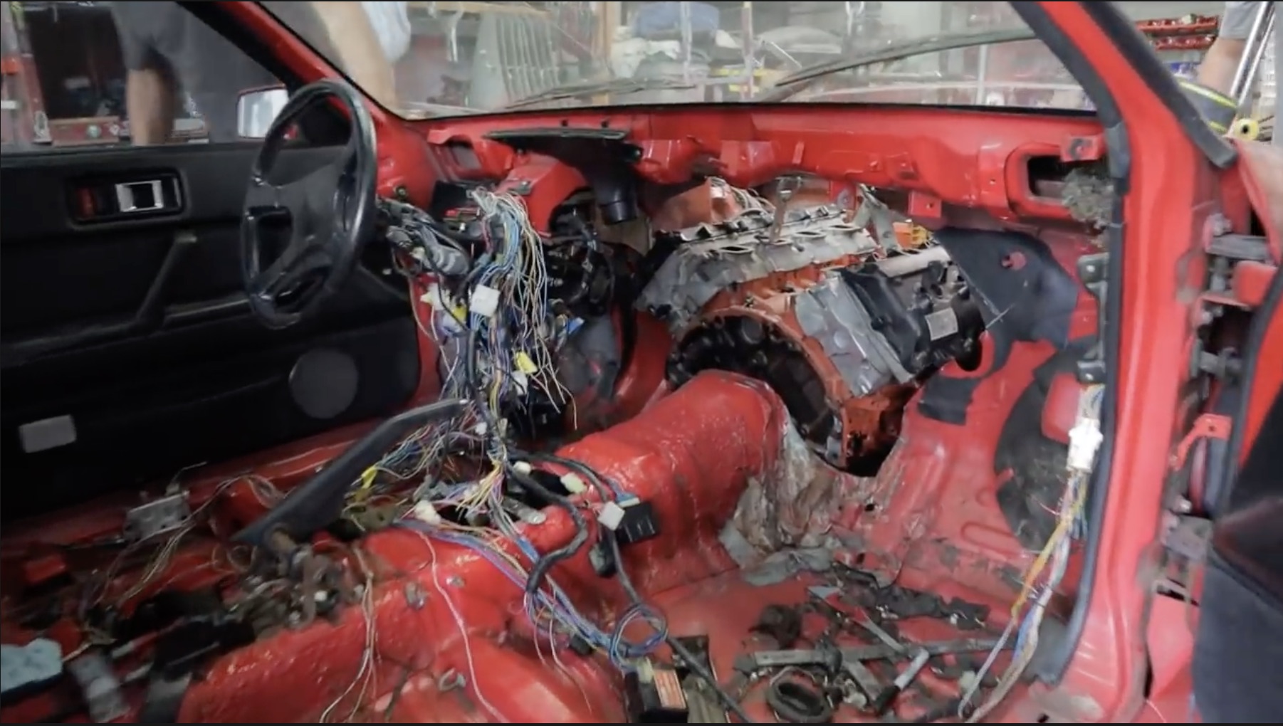Hemi Starion, Part Two: Making A Hole For The New Engine To Sit In!