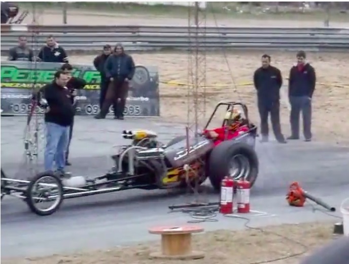 In It For The Long Run: This Dragster In Uruguay Runs Forever On Alcohol Before Making A Run