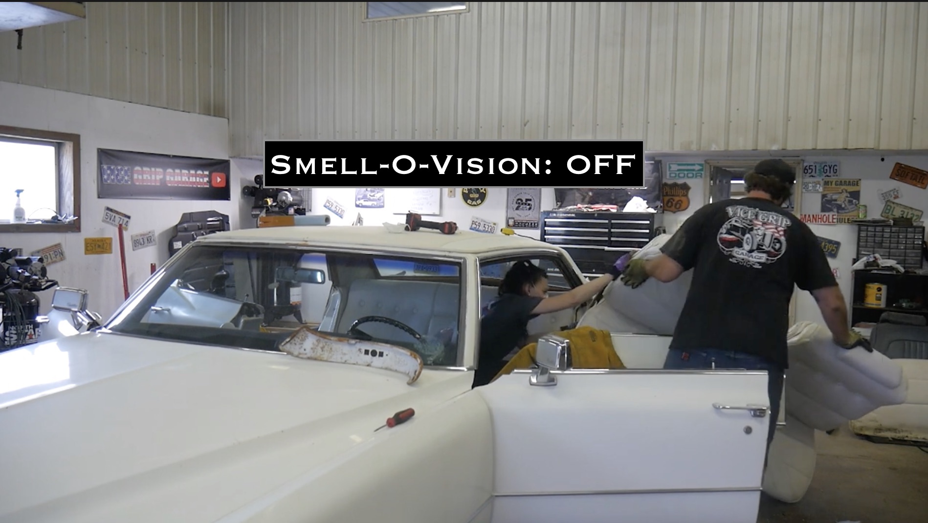 Cleaning Out The Caddy: How Bad Does Vice Grip Garage’s Field-Find DeVille Look Under The Carpets?