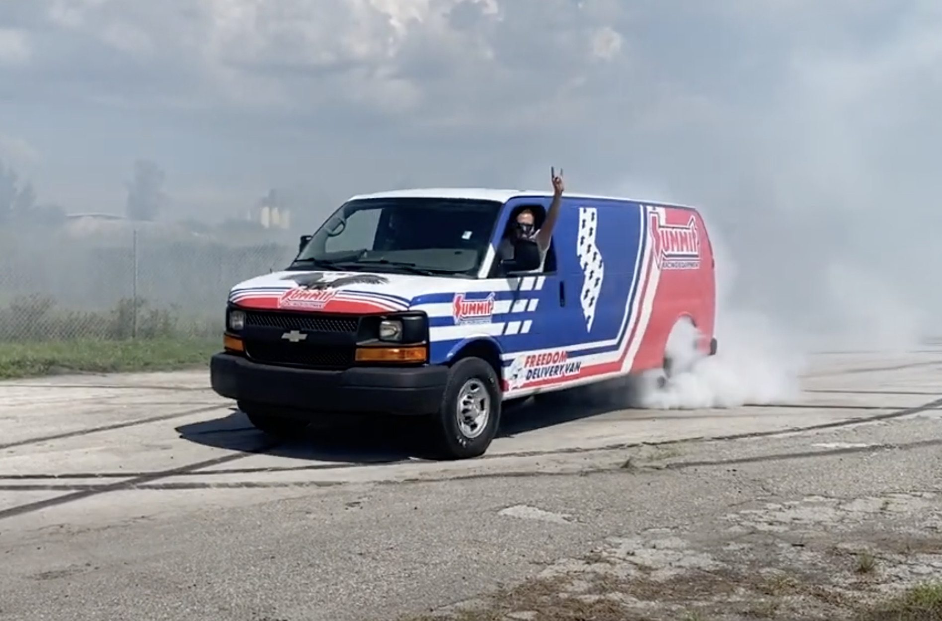 Speedy Delivery: Turning A Chevrolet Van Into An Inappropriate Tire Slayer