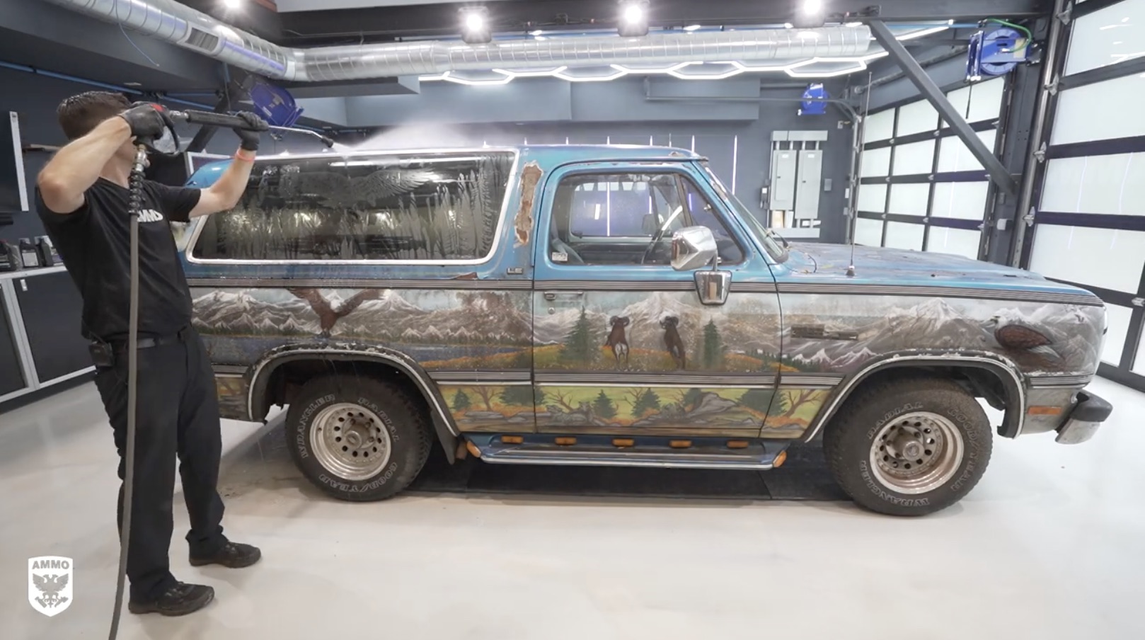 Let The Beauty Shine Through: Scrubbing The Ugly Off Of A Muralized Dodge Ramcharger