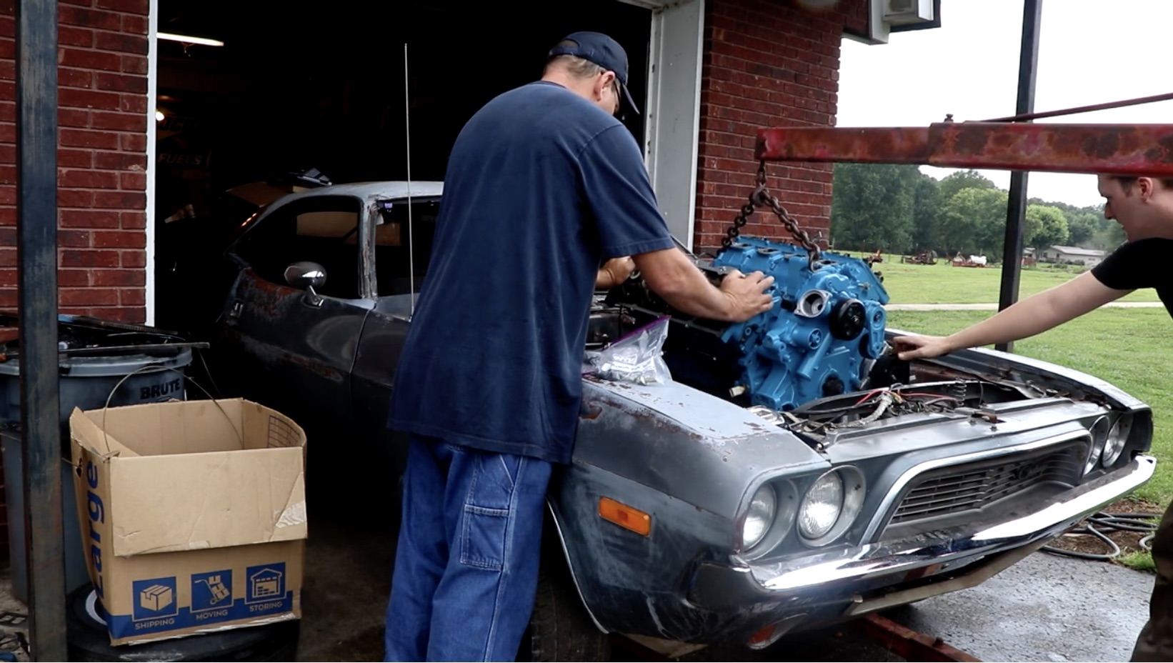 The Challenger Revival, Part 23: Engine In, Transmission In, And Electrical Going In!