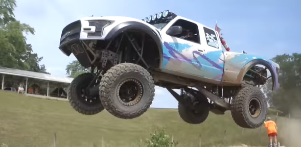 Mid West Pre Runner Fun In Michigan! Sand Dunes And Motocross Track High Flying Action In Full Size Trucks!