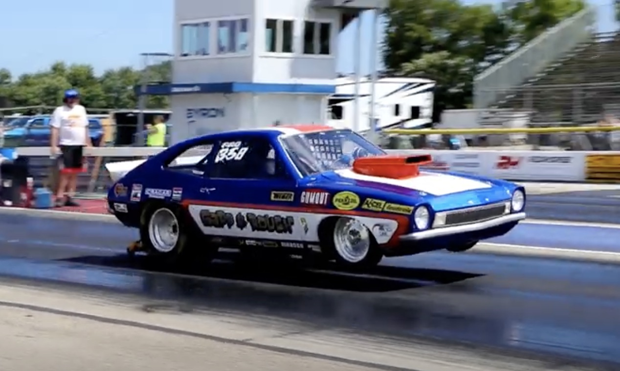 Morning Symphony: The 1976-77 Gapp & Roush Pinto Pro Stocker At Byron!