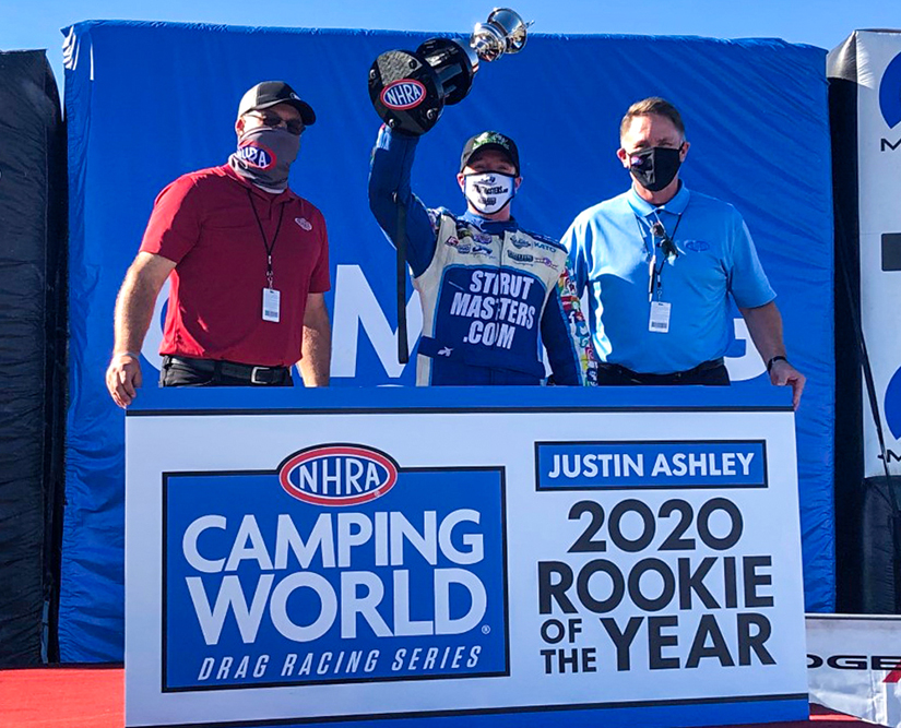 2020 NHRA Rookie Of The Year; Justin Ashley