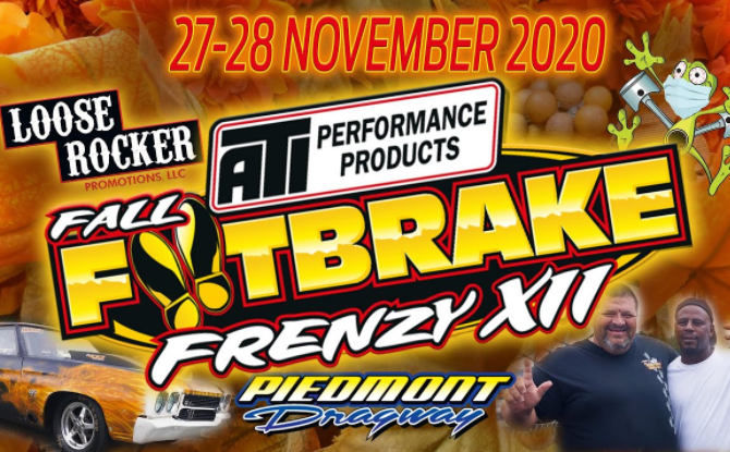 12th Annual Fall Footbrake Frenzy Bracket Racing Action LIVE From Piedmont Dragway