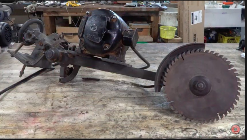 Restoring The Beast: Watch This Man-Eating Swing Saw Get Brought Back From The Deadly Tool Scrap Heap