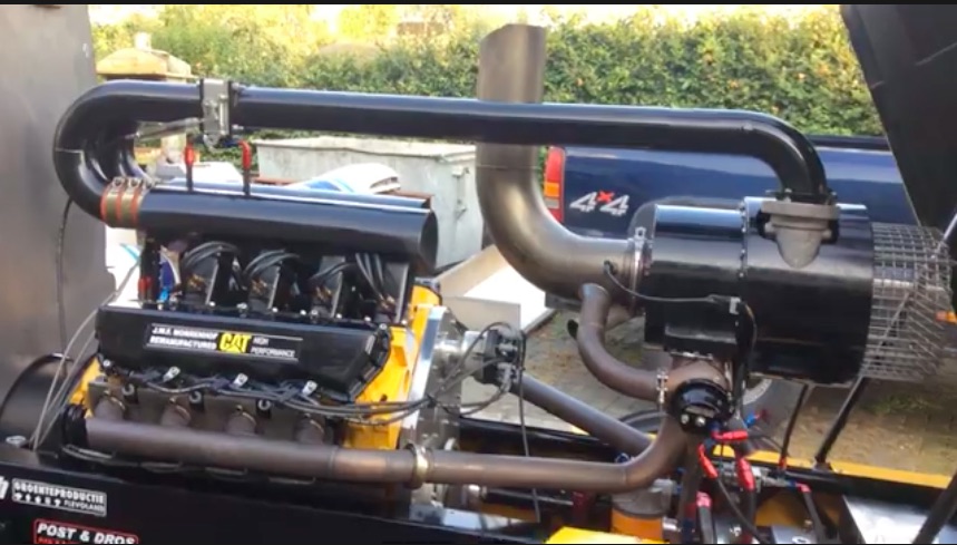 Dare To Be Different: Check Out This Caterpillar 3208 V8 Converted To Run On Methanol With A Massive Turbo!