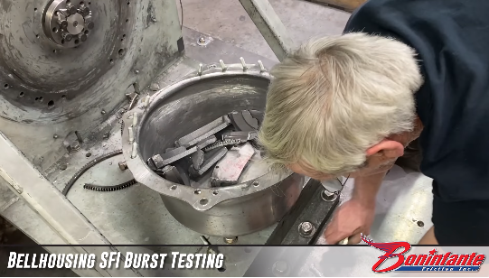 Watch How Boninfante Tests Their SFI Bellhousings By Exploding Flywheels Inside Them!