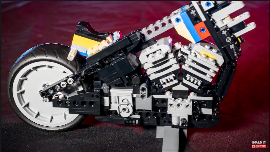 Watch This LEGO Harley-Davidson Fat Boy Build Itself