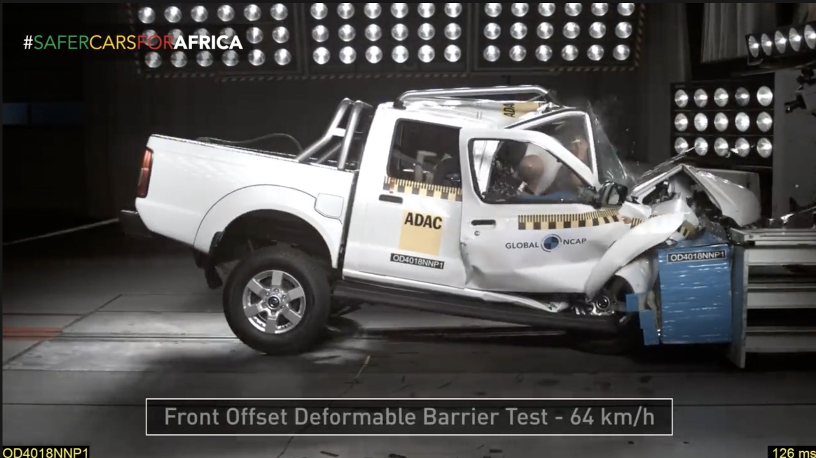 Rename, Stat: Watch As The Nissan NP300 Hardbody Folds Up Like Origami In A Crash Test