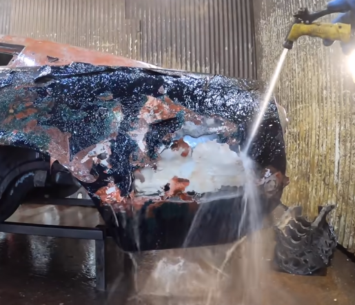 Watch A 1967 Mustang Fastback Go Through The Entire Acid Dipping Process To Strip The Body Completely Clean