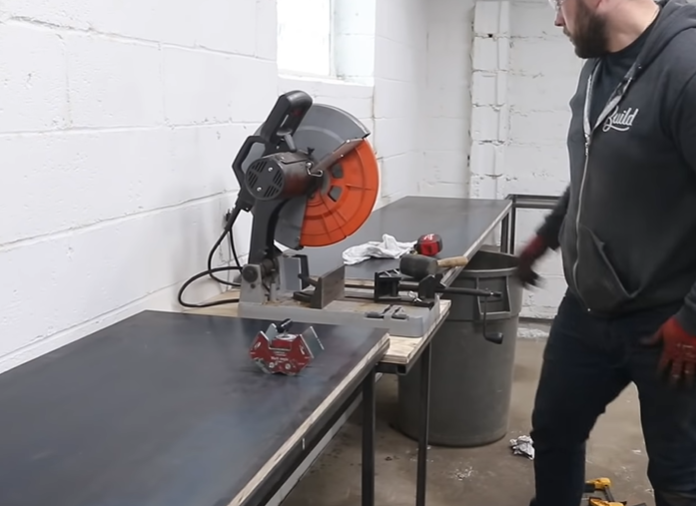 Cutting metal with store chop saw