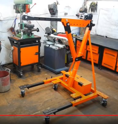 Shop Built Electric Cherry Picker: Check This Out? Taking Engine Pulling To A New Level