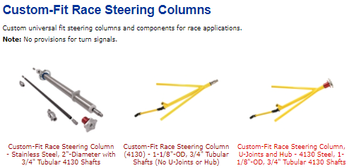 Not All Steering Columns Are Created Equal! These Lightweight Units Will Handle The Abuse In Your Race Car.