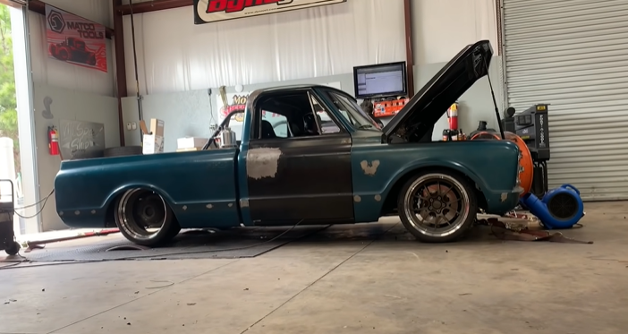 Finnegan’s C10 Hits The Dyno And Makes Big Power At The Tires Thanks To The Blown LT4