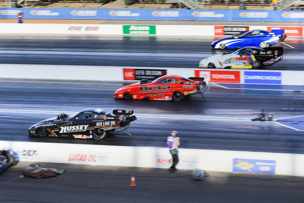 2021 Denso Spark Plugs 4-Wide Nationals: Alcohol Dragster and Funny Cars Four Wide For The First Time Ever