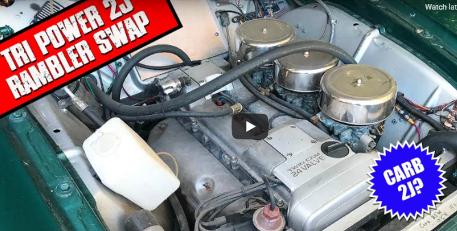 A 2JZ Swapped Nash Rambler? That’s A Daily Driver? With Carburetors And A Distributor? Yep! Watch.