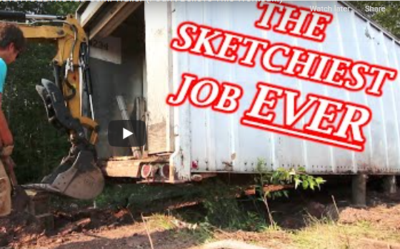 Abondoned Race Track Project: Awesome, Or Awful? The Sketchiest Big Rig Trailer Haul Out Ever