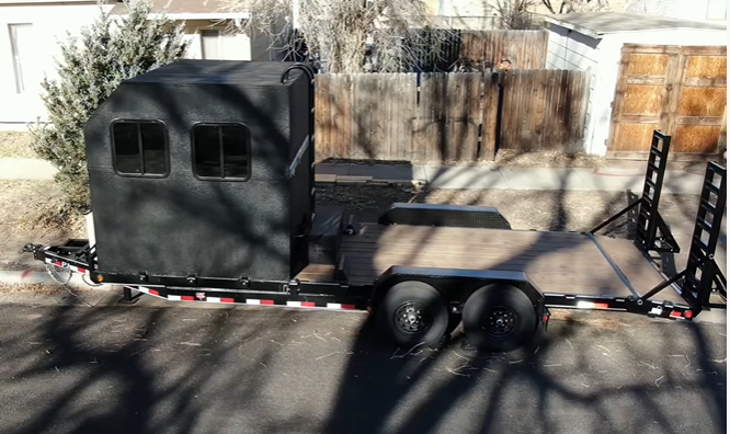 Ready For Adventures: Check Out This Cool Home-Built Crawler Hauler And Camper.