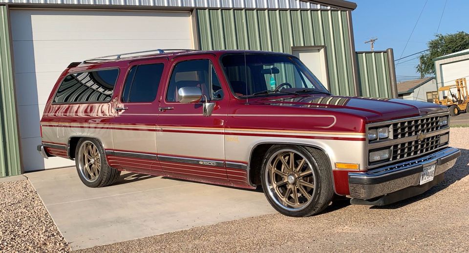 For Sale: This Custom 1990 Suburban Is Lowered Square Body Greatness That Is Road Trip Ready